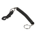 Livingquarters Accufax   Key Coil Chain N Clip Wearable Key Organizer;Flexible Coil; Black LI39202